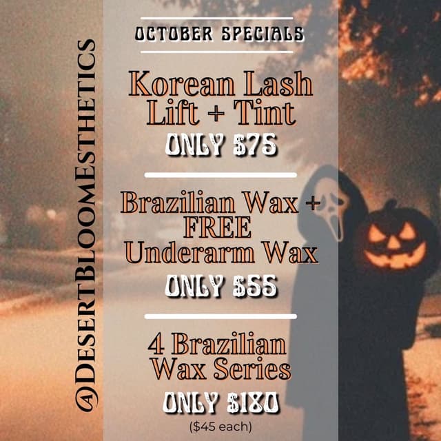 Brazilian Wax Series - Oct Special at Desert Bloom Esthetics in Tulsa, OK